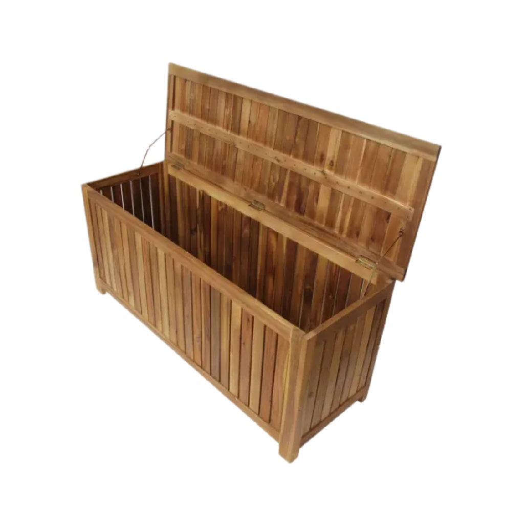 Wooden Storage Chest for Outdoor Use - 90 x 40 x 50